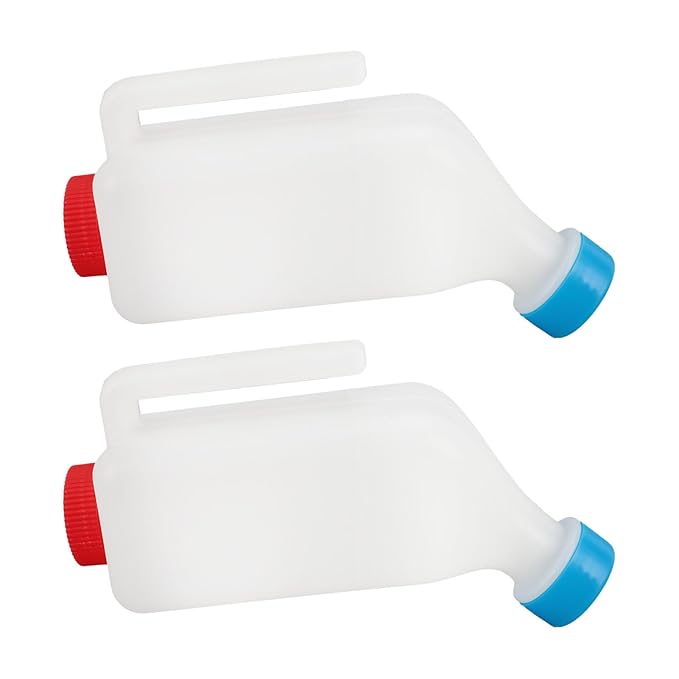 Calves Nurser Bottles Hanging Cow Lamb Milk Feeding Bottle with Caps Snap On Handles