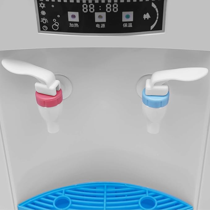 Top Loading Desktop Water Cooler Dispenser, 550W 110V Countertop Hot & Cold Water Coolers Drinking Fountain Portable Water Warmer for Home Bedroom Studio Office Grocery Store