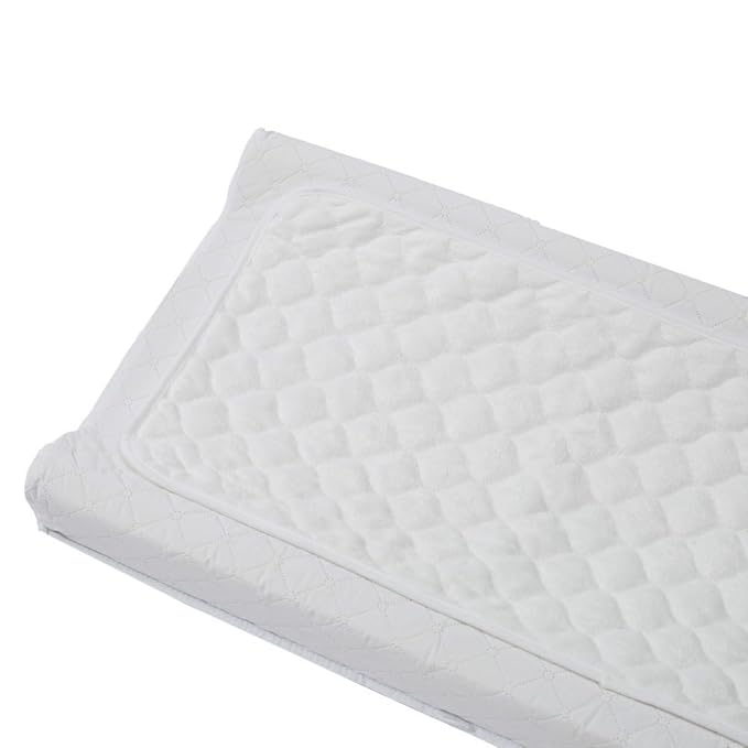  MOVEBO Soft Microfiber Quilted Waterproof Multi-Purpose Changing Changing Pad Liners, 14"x 27", 2 Count (Square White)