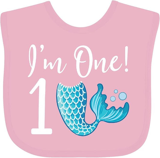inktastic 1st Birthday Mermaid Party Baby Bib