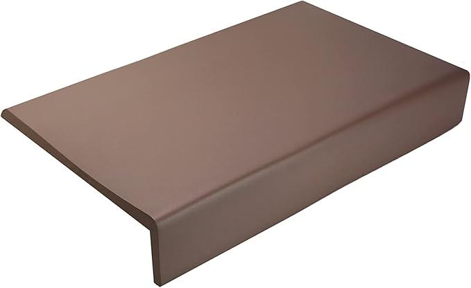 Kidkusion Soft Seat Edge Cushion | Made in USA | 12" | Brown | Fireplace Safety Cushion | Hearth Pad