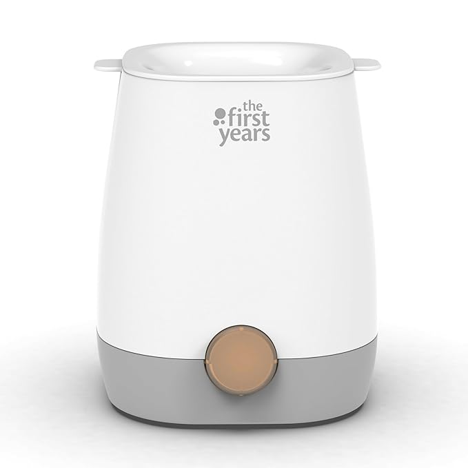 The First Years Baby Bottle Warmer and Sterilizer - Pacifier and Bottle Nipple Sanitizer - Feeding Baby Essentials for Formula or Breast Milk - Holds Multiple Sizes