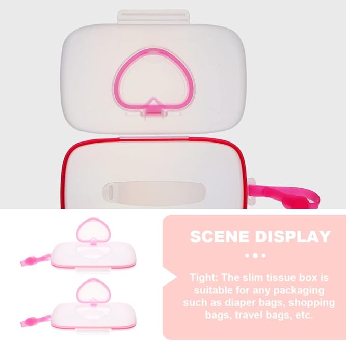 Healeved Baby Carrier 2PCS Baby Wipes Dispenser On-The-Go Wipes Dispenser Portable Baby Diaper Wipe Holders Travel Wipes Case Baby Wipe Holder for Travel,Outdoor Car Decor