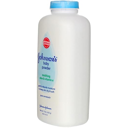 Johnson's Baby Powder with Aloe & Vitamin E,15oz, (Pack of 24)