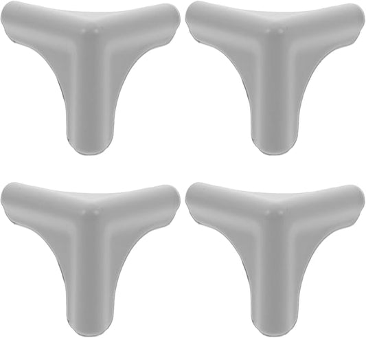 ARTIBETTER 4Pcs Grey Silicone Corner Protectors for Range Hood and Furniture, Anti-Collision Table Corner Guards for Home Safety and Edge Protection