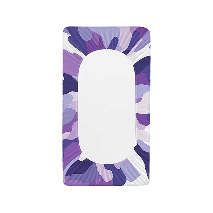 Microfiber Diaper Changing Table Sheets for Infants and Toddles Purple Camo Baby Changing Pad Cover Soft Breathable