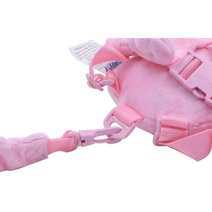 2 in 1 Dog Toddler Safety Harness Backpack Children's Walking Leash Backpack Pink Toddler Leash for Girls Kid Leash for 1-3 Years Old