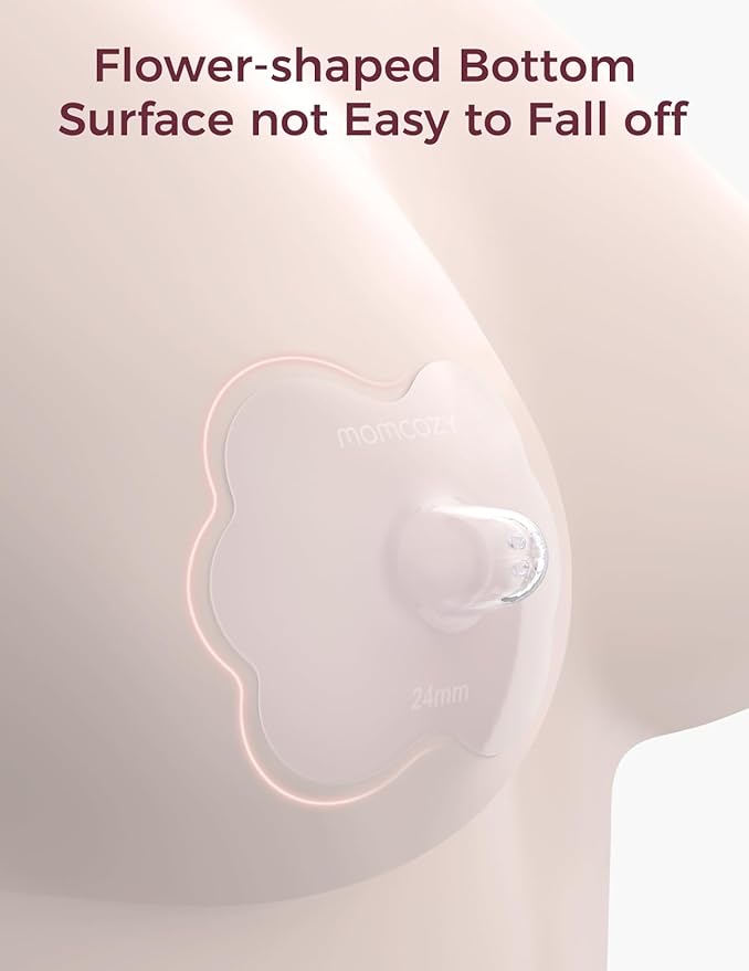 Momcozy Nipple Shields for Breastfeeding Newborn, Contact Nipple Shields Food-Grade Silicone (2, 24mm)