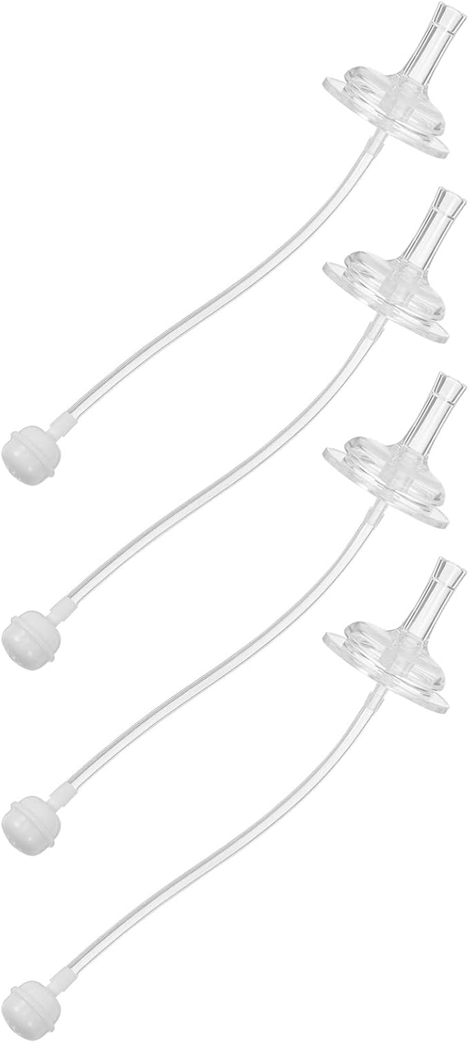 BESTonZON Bottles 12 pcs Feeding Bottle milk straw water straw sucker silicone feeding cup straws Straws Wide Mouth