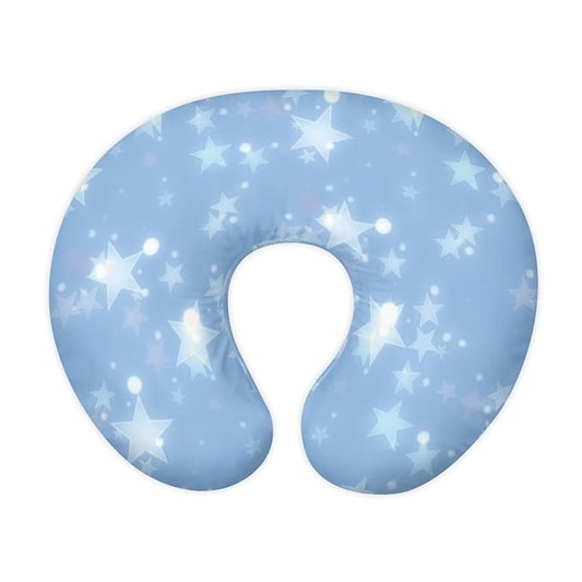 Nursing Pillow Cover Slipcover Blue Star Soft Maternity Breastfeeding Newborn Infant Feeding Cushion Cover Breathable Breastfeeding Cover for Nursing Pillow