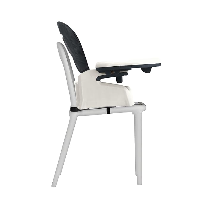 Chicco Stack 1-2-3 Multi-Use Convertible High Chair for Babies and Toddlers, 5-Point Harness and 3-Position Recline, Easy-Clean Baby High Chair Booster Stool Combo | Cadiz/Blue