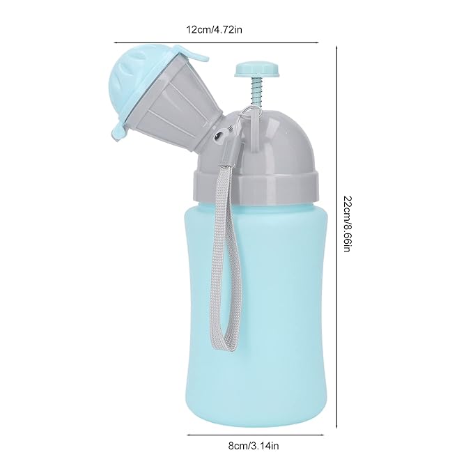 Travel Potty Emergency Urinal Potty Toilet for Car Travel and Camping, Child Kid Toddler Pee Training Cup (Blue for Boy)