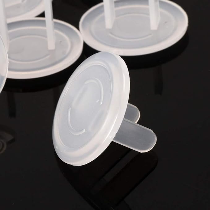 10Pcs Electrical Outlet Safety Covers, White Socket Plugs, Protection Anti Electric Shock Electrical Outlet Cover Plate