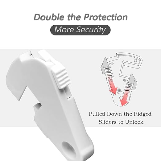 Toggle Light Switch Guard, ILIVABLE Child Proof Switch Plate Cover Rotary Lock Protects Your Lights from being Accidentally Turned On or Off by Children and Adults (White, 4 Pack)