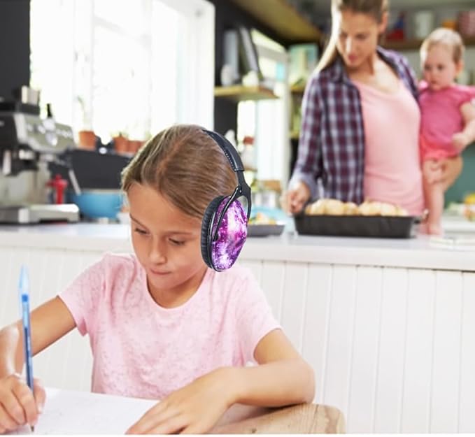 Kids Hearing Protection,25dB NRR Noise Reduction,Sound Proof for Kids,Toddler,Safety Earmuffs for Concert,Airplane,Autism,Monster Jam,Travel,School- Black Nebel