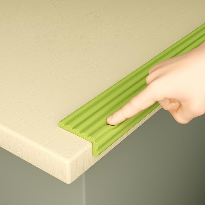 Baby Proof Edges & Corners Protector, Furniture Safety Bumper Guard, Child Proofing Corner Edge Safety Gurards for Fireplace Desk Cabinet Counter L-Type Thick Edge Bumper