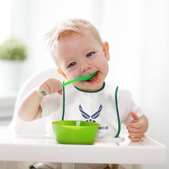 Toddler & Baby Bibs Burp Cloths Air Force U.S Air Force Cotton Baby Items for Baby Girl & Boy White Red Design Only