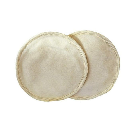 Disana Organic Cotton Microfibre Nursing Pads Breast Pads Breastfeeding Reusable 1 Pair (14 cm (5,5 in))