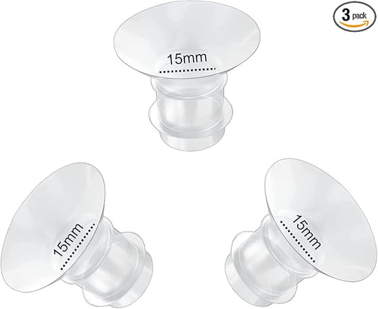 15mm Flange Inserts Compatible with Momcozy S12 Pro/S9 Pro /M5/M9/Medela/TSRETE Wearable Breast Pump,Suitable Spectra S1/S2, Reduce 24mm Shield/Flange Nipple Tunnel Down to 15mm