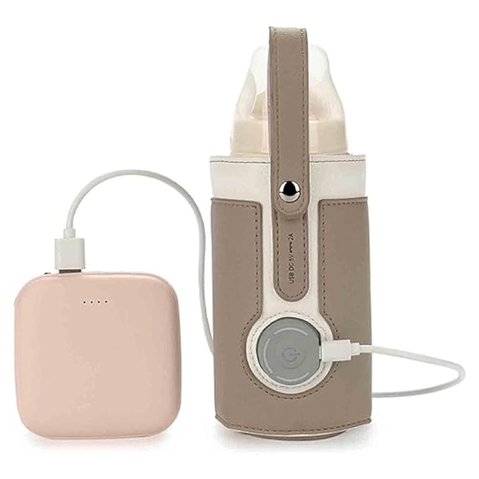 RiToEasysports Bottle Warmer Bag, USB Heating Cover with 3 Temp Settings, Portable Milk Bottle Warmer for Home, Travel, and Outdoor Use by Parents & Lovers