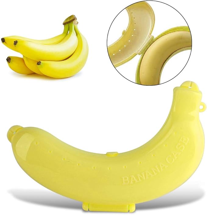 Hztyyier Portable Banana Holder, Compact Fruit Storage Case, Leak-Proof Design for Travel and Outdoor Activities