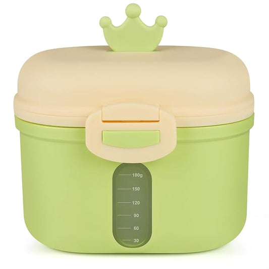 Accmor Baby Formula Dispense On The Go, Portable Milk Powder Formula Dispenser with Scoop,Formula Containers for Travel Hold 8.5oz/240g Formula,Green