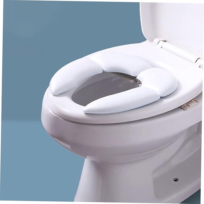 Toddmomy 1pc Toilet Mat Portable Folding Toilet Portable Seat Travel Toilet Seat Covers Padded Toilet Cover Travel Potty Liners Toddler Potty Toilet Trainer Ring Baby Seat Ring Seat Washer