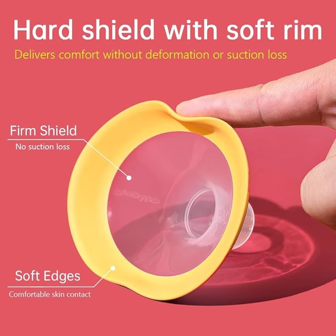 PumpMom-us 21mm Breast Shields Compatible with Medela Breast Pump Parts, Replace Flange Accessories for PersonalFit, Freestyle, Harmony, PersonalFit Flex Breast Shield
