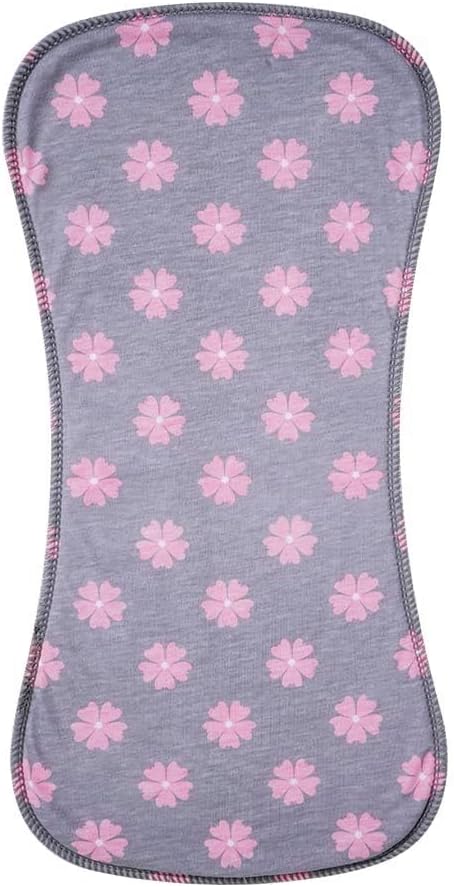 6 Pack Cotton Baby Burp Cloths Extra Absorbent Soft for Baby Boys and Girls (Pink02)