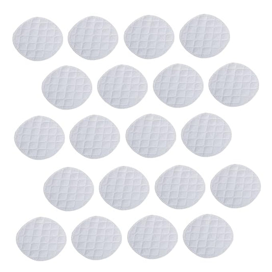 KOMBIUDA 20pcs Breast Pads Feeding Bra Pads Pads Breastfeeding Pads Feeding Pads Reusable Essentials Baby Products Cotton White Pregnant Woman Washable