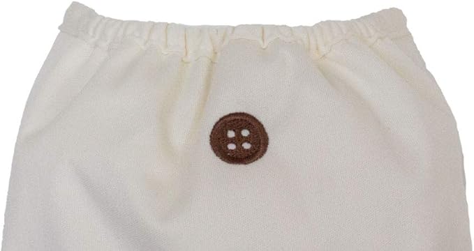 Buttons Cloth Diaper Cover – Snap Super One Size (12-40lbs) (Cream)