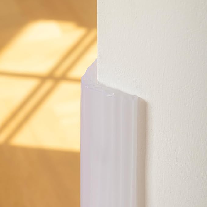 Honeycomb Wall Corner Guard Edge Protector, Made in Korea, Self-Adhesive Baby Proofing Bumper for Wall, Furniture, Cribs, Cabinets, Safety Edge Strips for Home & Office, 19.7 inch 4 Pack White