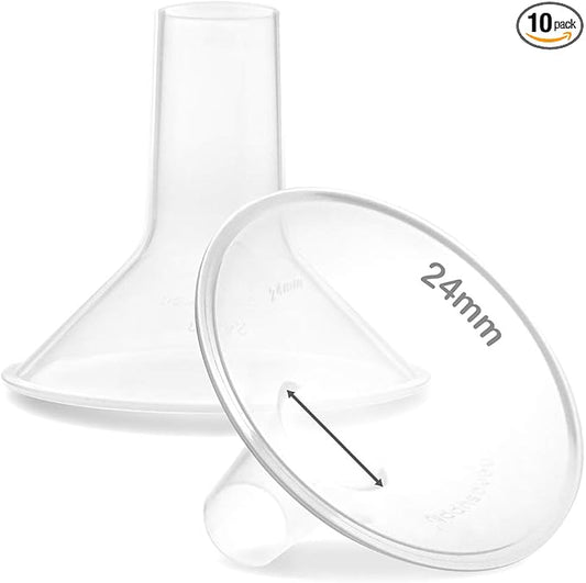 Nenesupply 24mm Flange Breastshield Compatible with Lansinoh Pump Parts and Breastpumps. Replacement to Lansinoh Flange 24mm Breastshield. Work with SignaturePro SmartPump Manual