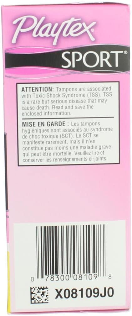 Plytx SPRT UNS Reg Size 18Ct Playtex Sport Unscented Regular 18 Ct Ea