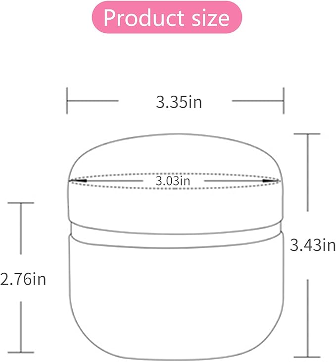 Topwon Body Powder Container with Powder Puff for Baby Women Talc Free Dusting Loose Powder Case Home Travel Powder Box (Colorful)