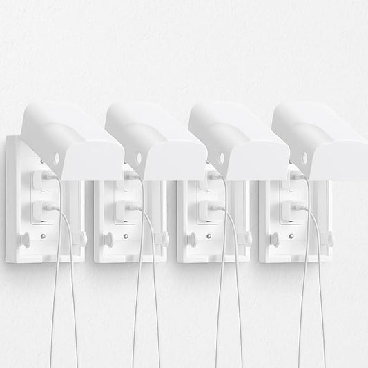 Bates- Baby Safety Outlet Cover Box, 4 Pack, White, Outlet Covers Baby Proofing, Plug Covers for Electrical Outlets