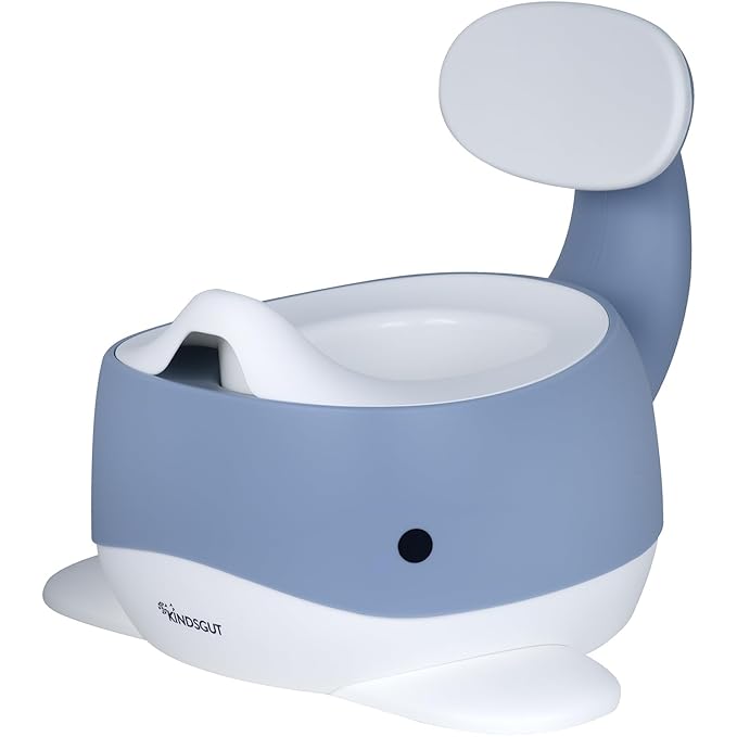 Kindsgut Whale Potty Training Toilet – Ergonomic Toddler Potty for Boys & Girls, Designed in Germany, Non-Slip & Easy Clean, Pigeon Blue