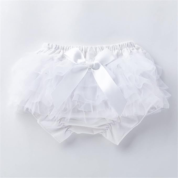 Infant Baby Girls Tutu Skirt Toddler Ruffled 𝐃iaper 𝐂overs Cute Lace Ruffled Tiered Bloomers Bubble Shorts Underwear