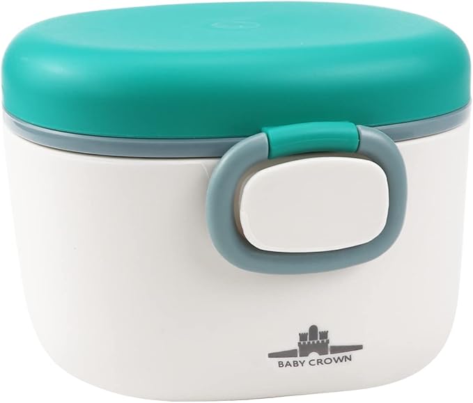 1Pcs Baby Formula Dispenser with Scoop and Leveller, Portable Milk Powder Container, Cute Formula Travel Container for Outdoor and Room Use (Green, 230g)