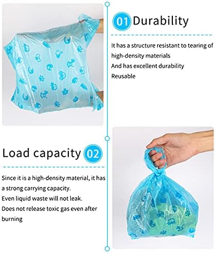 Disposable Diaper Bags with Easy-Tie Tabs, 200 Count Degradable Diaper Trash Bags or Pet Waste Bags, With Cute Pattern Unscented Biodegradable Diaper Sacks