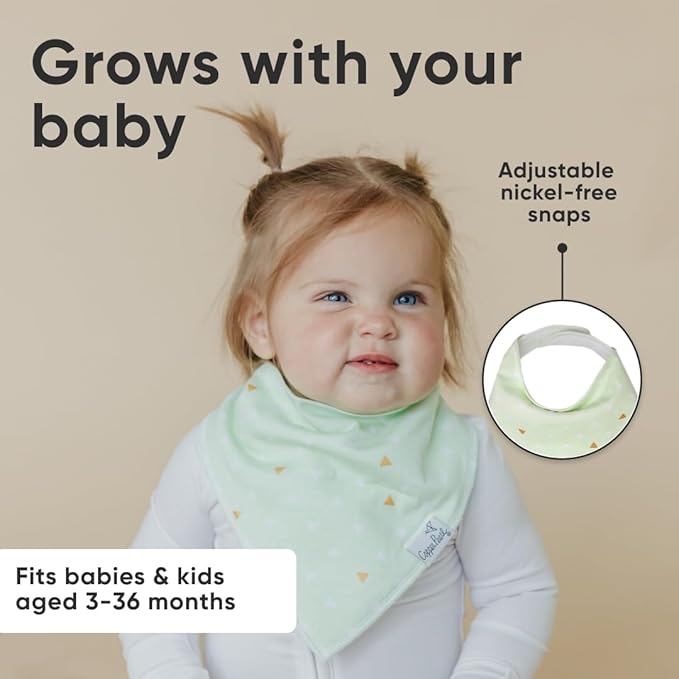 Copper Pearl Baby Bandana Bibs, 4 Pack