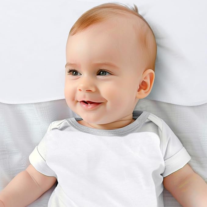 8 Pack Baby Burp Cloths, Unisex for Boys and Girls, Super Absorbent and Soft Towel,Solid Color (Multi)