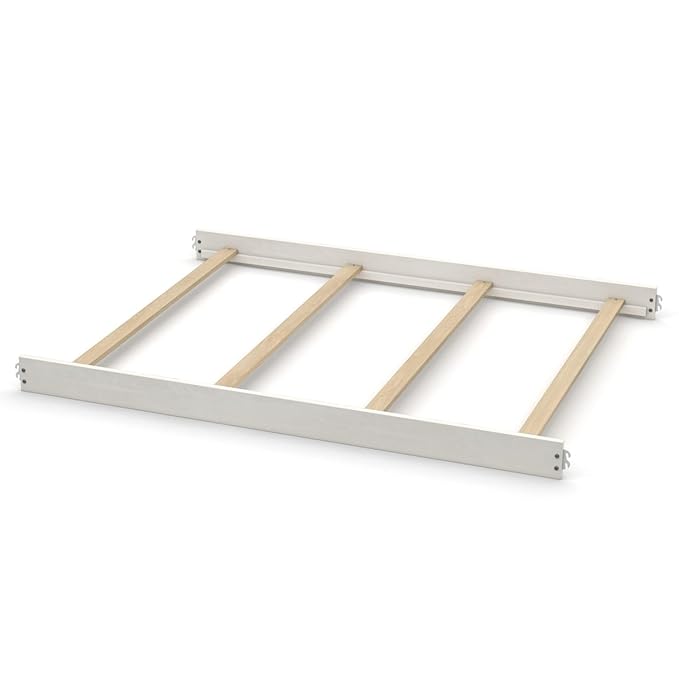 Full-Size Conversion Kit Bed Rails for Oxford, Soho, Ozlo & Avalon Baby Convertible Cribs - Solid Wood - Toddler & Adult Rail for Full-Size Bed - Nursery & Baby Furniture (Antique White, Hook-On Kit)