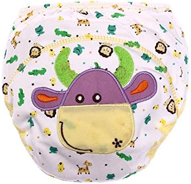 Cotton Reusable Baby Training Pants Unisex Potty Toddler Underpants Kids Waterproof Breathable Underwear 6-Pack