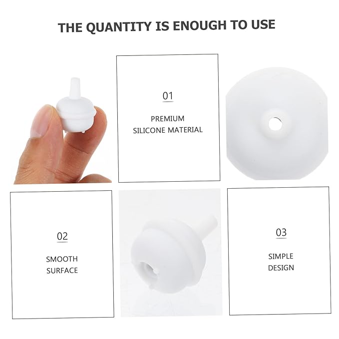 MERRYHAPY 10 Pack Baby Bottle Straw Bead Sippy Cup Milk Bottle Gravity Weights for Baby Safe Food Grade Silicone Easy to Carry Store