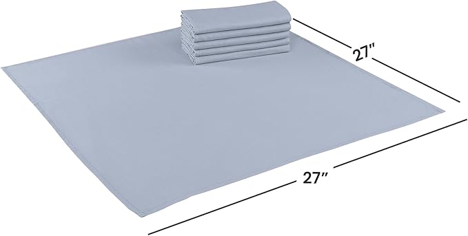 Deluxe 100% Natural Cotton Birdseye Cloth Diapers for Babies - Absorbent Cloth Diapers Burp Cloths - Chambray - 6 Pack