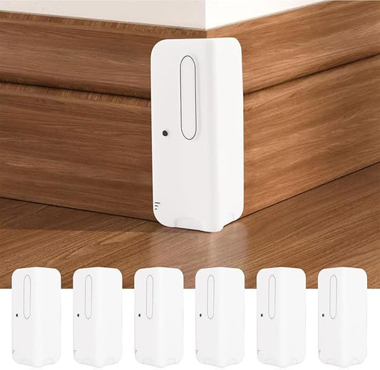 INCREWAY Baseboard Corner Blocks, 6PCS Silicone Self Adhesive Safety Corner Cushion Baby Proofing Edge Guard Corner Protectors for Furniture Wall Base