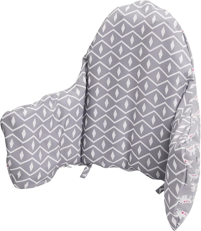 High Chair Cushion, for IKEA High Chair Cushion, Cushion High Chair for IKEA Antilop Highchair, Built-in Inflatable Cushion, Baby Sitting More Comfortable (Grey Crocodile)