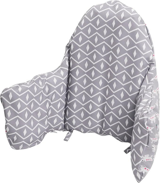 High Chair Cushion, for IKEA High Chair Cushion, Cushion High Chair for IKEA Antilop Highchair, Built-in Inflatable Cushion, Baby Sitting More Comfortable (Grey Crocodile)