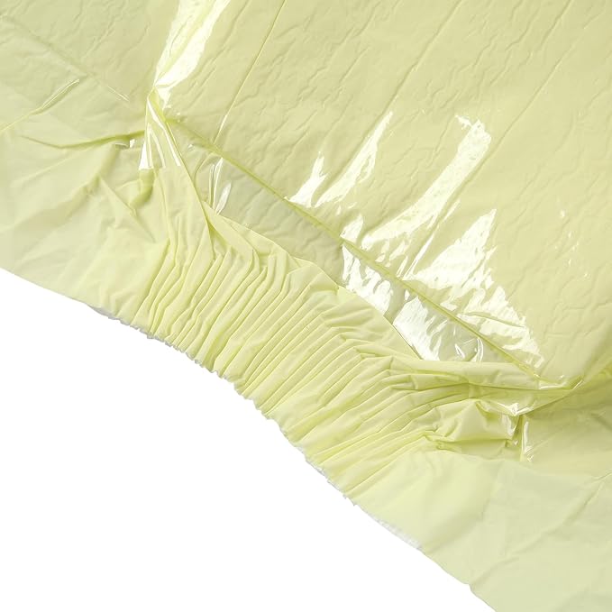 CutiePlusU Adult Diapers Heavy Absorption Dry Surface Disposable All Night-Yellow 2 Pieces (Large 37"-47")